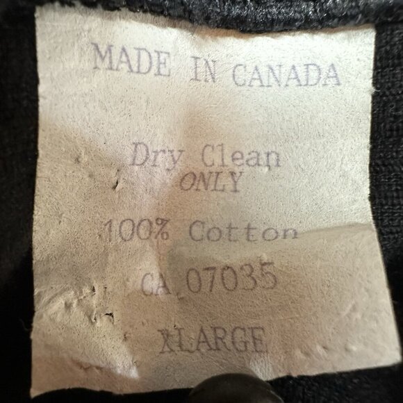 90s Vtg MOLSON CANADIAN ROCKS Rare Cordury Jacket Sz XL Universal Ticket Black - Picture 4 of 6